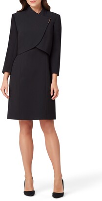 tahari dresses black