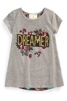 Thumbnail for your product : Jenna & Jessie 'Dreamer' Envelope Back Tee (Toddler Girls, Little Girls & Big Girls)