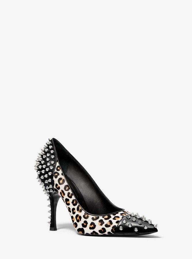 michael kors leopard mules