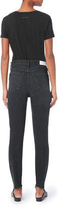 RE/DONE High-Rise Ankle Crop Black Jeans