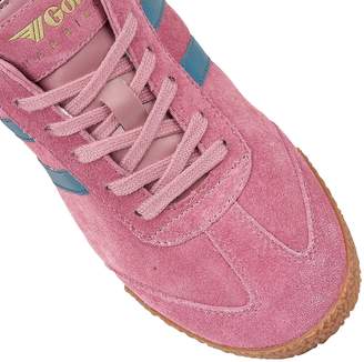 Gola Harrier suede dusky pinkteal trainers