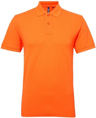Asquith & Fox Asquith & Fox Mens Short Sleeve Performance Blend Polo Shirt (Neon Orange)