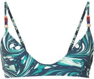 Stella McCartney Marbled Swirl Bikini Top