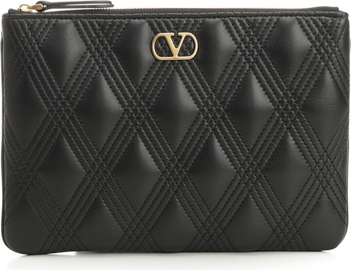 Valentino Garavani Medium 'quiltie 67' Clutch Bag
