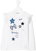 Thumbnail for your product : MonnaLisa Embroidered Star Print Top