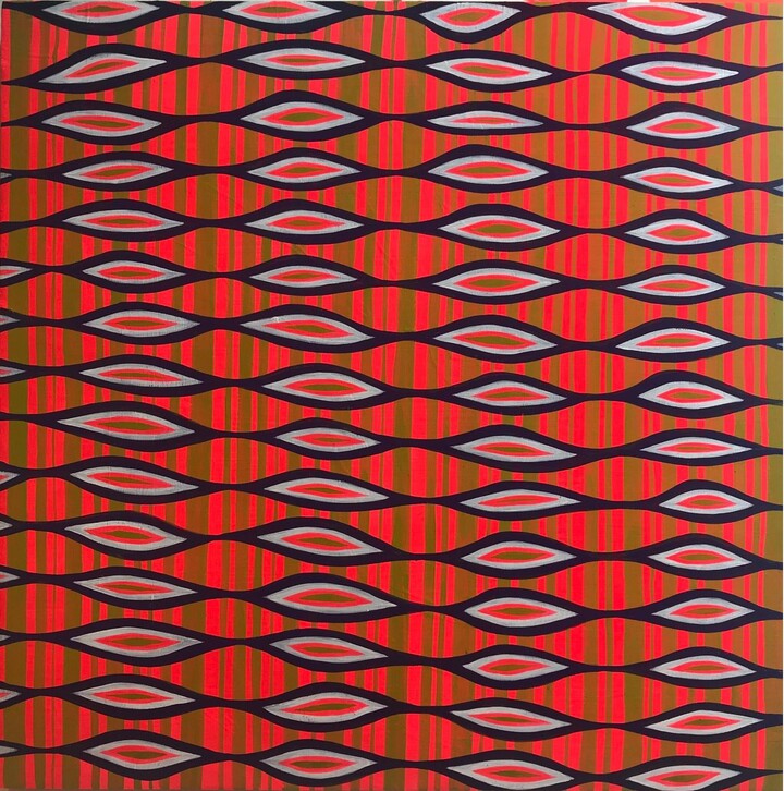 Patricia Fabricant, Patricia Fabricant, 112920, 2020, Gouache On Panel, 12 x 12 inches, Geometry, 2020