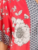 Thumbnail for your product : P.A.R.O.S.H. Silk Floral-Print Tied Shirt
