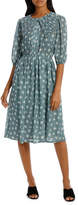 Thumbnail for your product : Posy Print Frill Collar Dress W/Elastic Waist