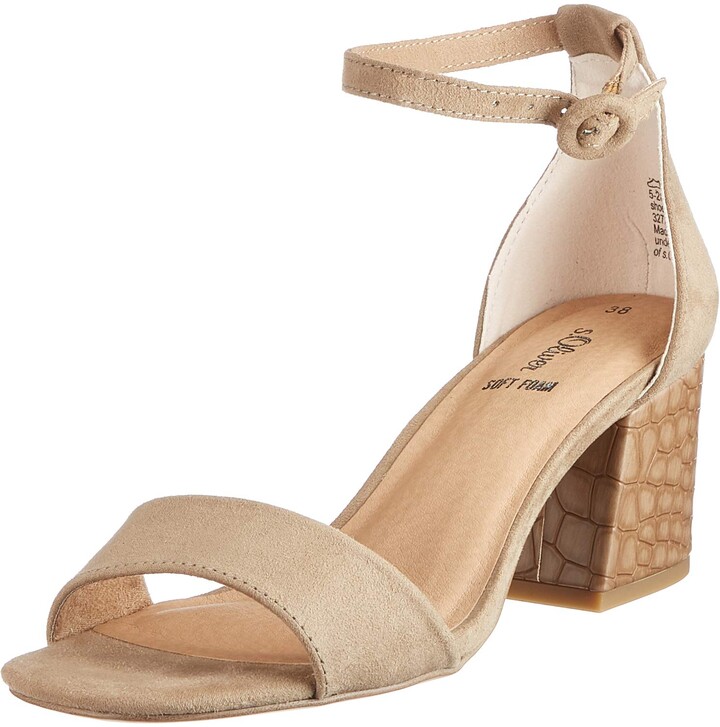 taupe sandals low heel