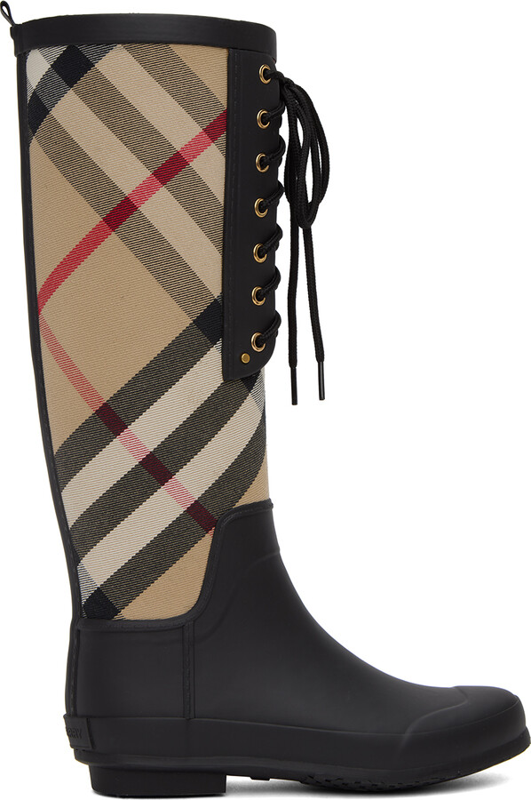 Burberry House Check Boots | ShopStyle