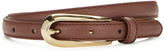 Thumbnail for your product : Berge Skinny Clean Saffiano Belt