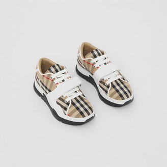 Burberry Childrens Vintage Check Cotton Sneakers Size: 11 - ShopStyle Boys'  Shoes
