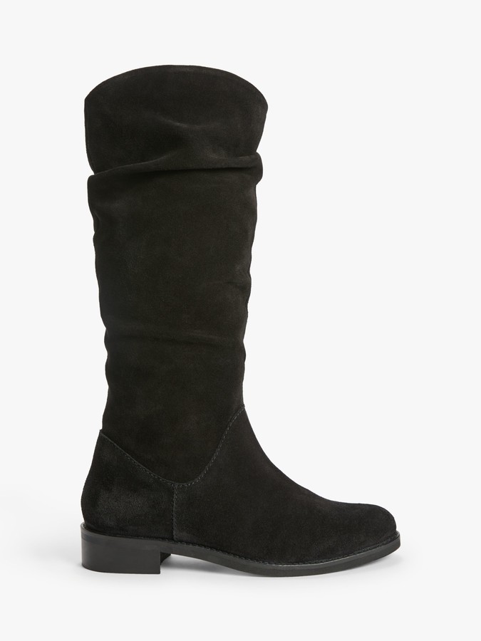 womens suede slouch boots