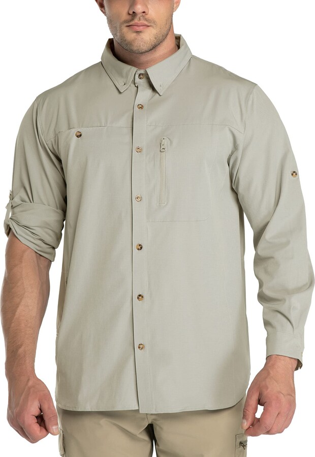 HOPATISEN Men's Hoodie Sun Protection Sweatshirts Lightweight Quick Dry Long Sleeve UPF 50 Outdoor Sport Top 