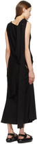 Thumbnail for your product : Yohji Yamamoto Black Knot Drape Long Dress
