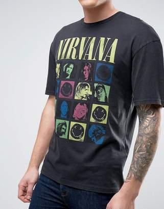 Jack and Jones Originals T-Shirt with Nirvana Graphic