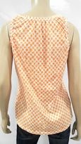 Thumbnail for your product : Merona Womens M Cami Tank Top Pull Over Scoop Neck Ruched Geometric CHOP 2JXYz1