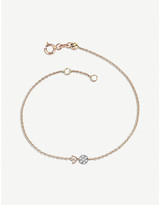 Thumbnail for your product : THE ALKEMISTRY Kismet by Milka 14ct rose-gold and diamond Aquarius bracelet
