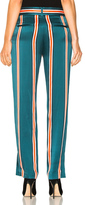 Thumbnail for your product : Equipment Florence Trouser Pant in Green,Orange,Stripes.