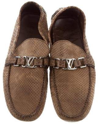 Louis Vuitton Monte Carlo Python Driving Loafers