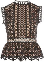 Thumbnail for your product : Topshop Eyelet lace shell blouse