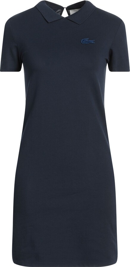 Lacoste Live Mini Dress Navy Blue - ShopStyle