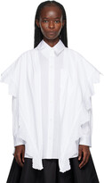 White Pointed Collar Shirt 