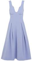 Thumbnail for your product : Emilia Wickstead Astra Pleated Wool-crepe Midi Dress