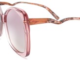 Thumbnail for your product : Emmanuelle Khanh Oversized Two Tone Sunglasses