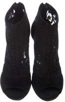 Thumbnail for your product : Dolce & Gabbana Lace Peep-Toe Booties