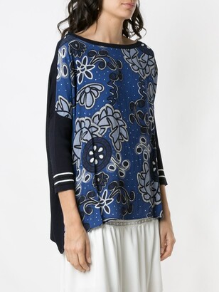 Martha Medeiros Kimora printed knit blouse