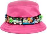 Miu Miu - chapeau à ornements - women - Soie/Viscose/PVC - Taille Unique