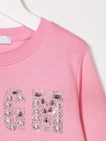 Thumbnail for your product : MSGM Kids embellished logo sweatshirt