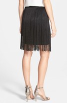 Thumbnail for your product : Vince Camuto Fringe Overlay Miniskirt