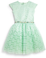 Thumbnail for your product : Girl's Pleated Lace Dress