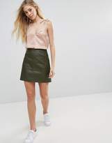 Thumbnail for your product : New Look Leather Look Mini Skirt