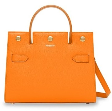 orange burberry bag