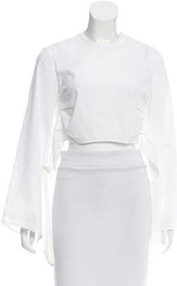 Rosie Assoulin Cropped High-Low Top