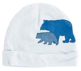 Lucky Jade Boy's Knit Bear Print Hat