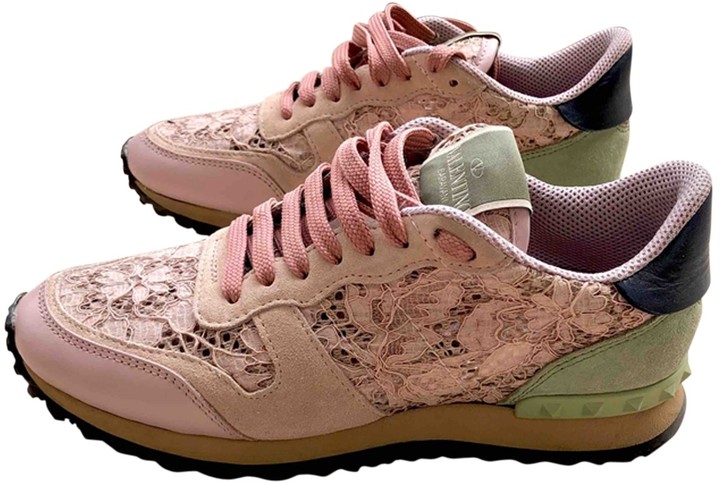 valentino trainers womens pink