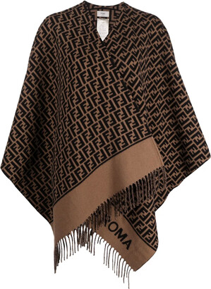 GIOVI Fur-Trimmed Zip-Front Cape - ShopStyle