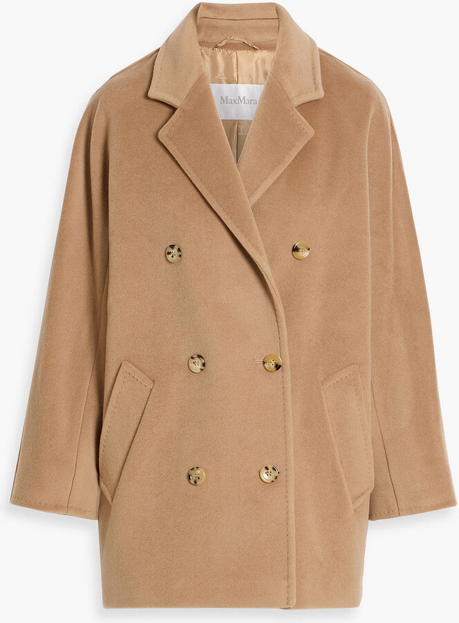Max Mara Rebus double-breasted wool and cashmere-blend felt coat