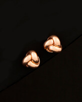 Thumbnail for your product : Italian Gold 14K Rose Gold Polished Love Knot Earrings