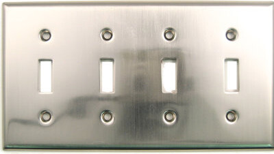 Rusticware 4-Gang Toggle Light Switch Wall Plate