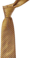 Thumbnail for your product : Canali Yellow & Blue Dot Silk Tie