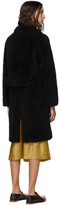 Thumbnail for your product : Yves Salomon Meteo Meteo Black Teddy Coat