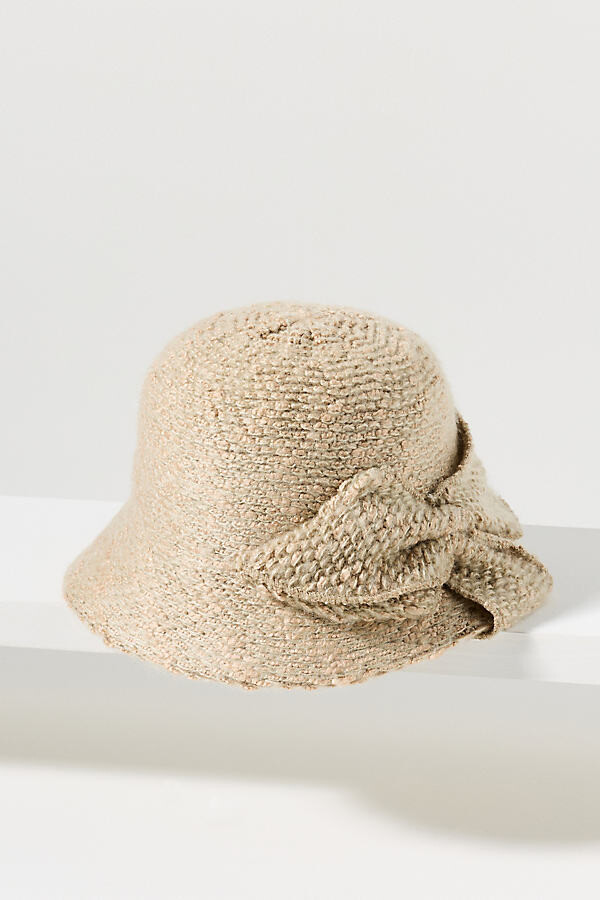 San Diego Hat Co. Knit Bow Cloche Hat