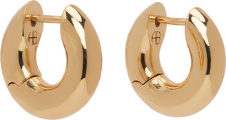 Anine Bing Gold Small Bold Link Earrings