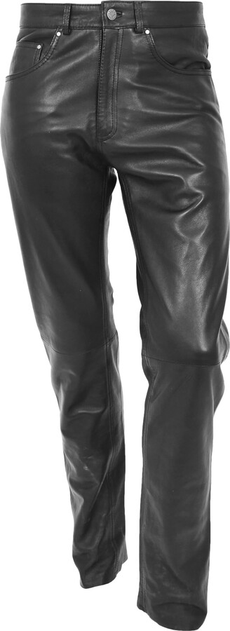 FEOYA Men's Leather Pants Motorcycle Jeans Shiny Wet Look Fashion Trousers  for Night Club Dance Party Navy Blue : : Clothing, Shoes &  Accessories