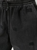 Thumbnail for your product : Alexander Wang Embroidered-Monogram Track Pants
